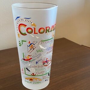 Frosted Catstudio Colorado Souvenir Glass